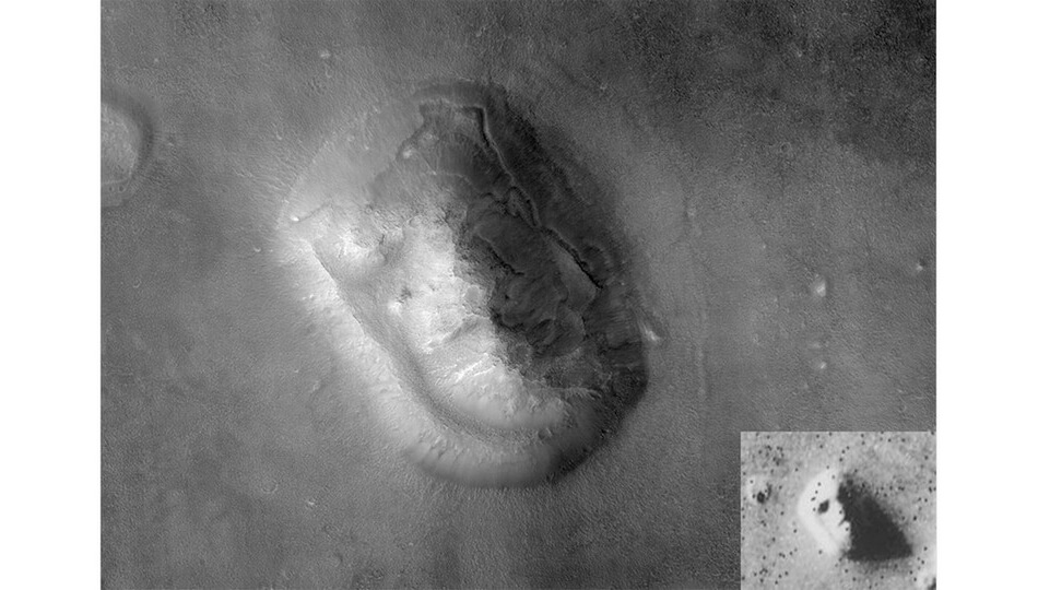 Отредактированные перед публикацией фото поверхности Марса
