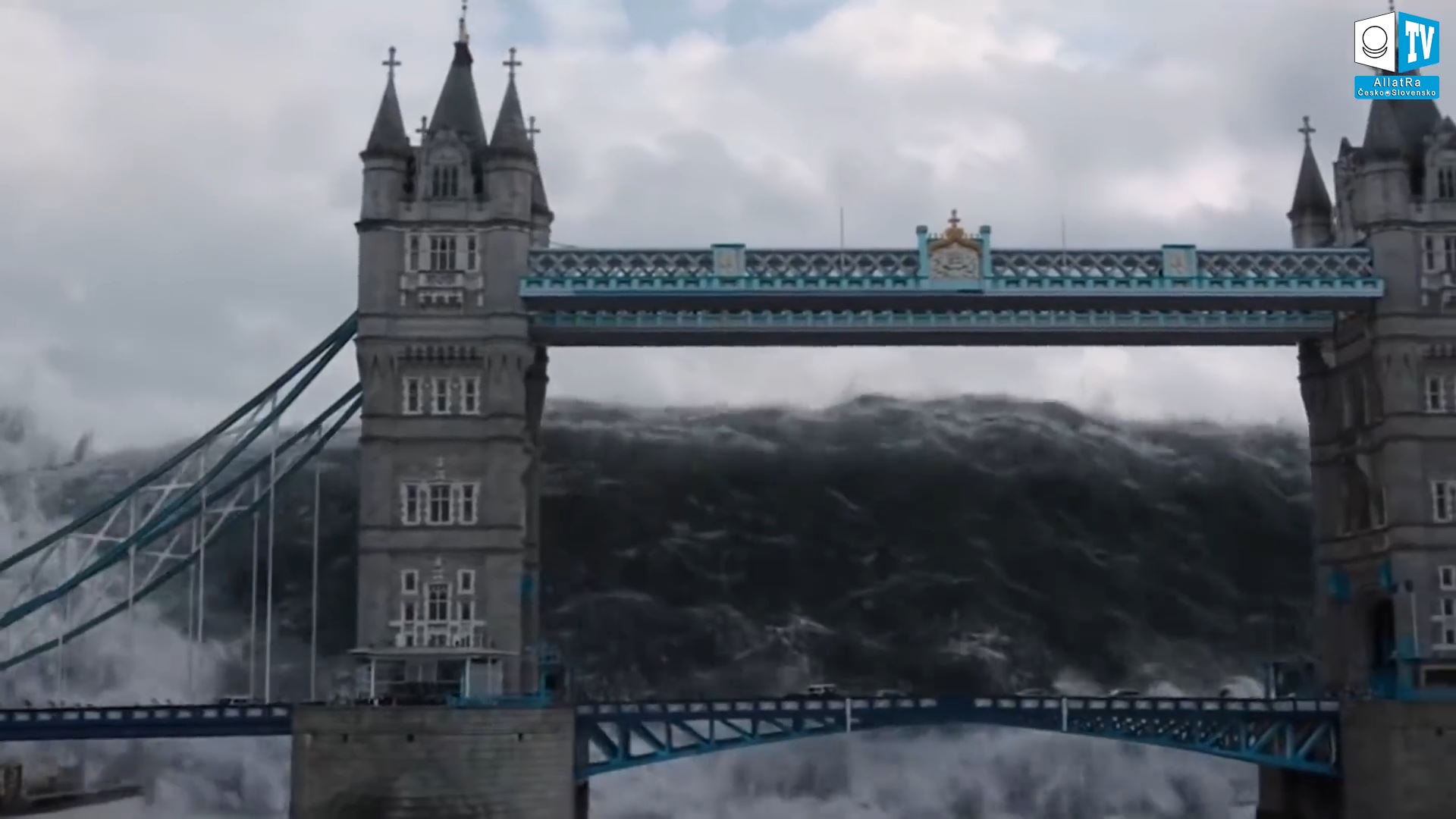 Tsunami v Británii. Londýn. Kataklyzmata