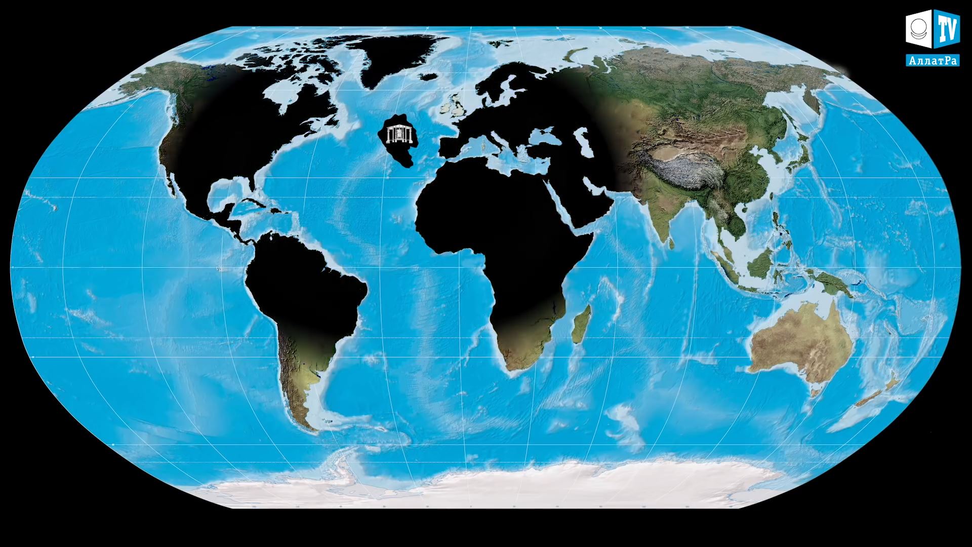 Атлантида карта. Где расположена Атлантида?