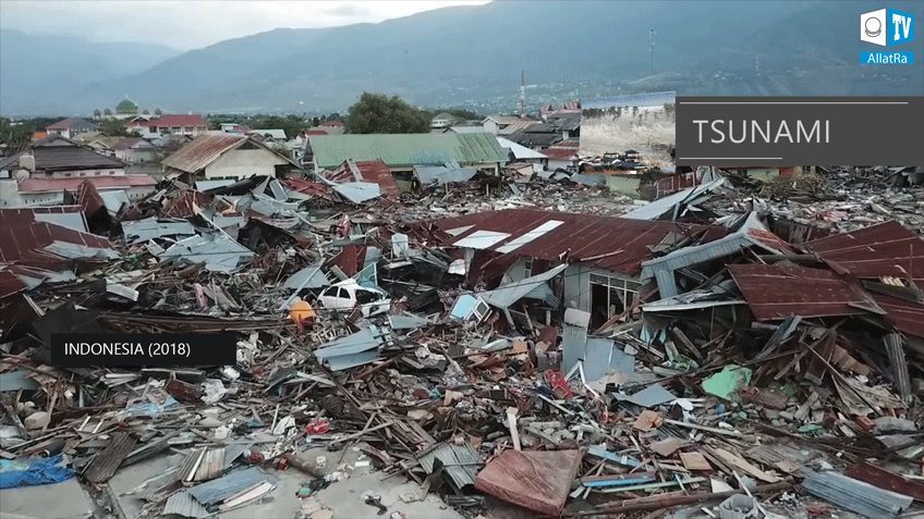 Tsunami in Indonesia. (2018)