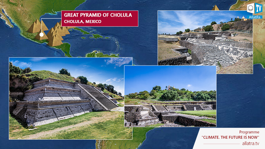 The Cholula Pyramid or Tlachihualtepetl, photo