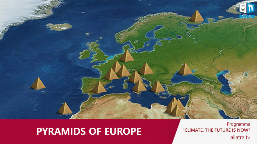 Disputed Pyramids of Europe, map