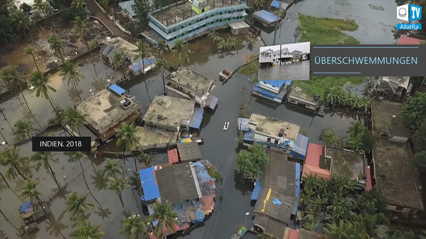 Überschwemmung in Indien 2018