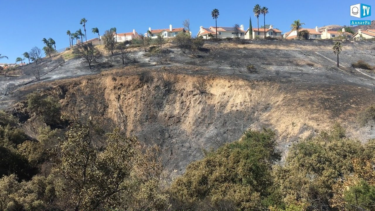Последствия пожаров в Калифорнии (США), октябрь 2019