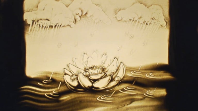 Притча о том, как стать Мудрым и спастись. Из книги Анастасии Новых "АллатРа". Рисунок песком