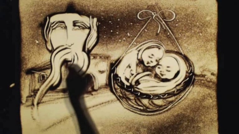 Притча о двух братьях из книги Анастасии Новых "АллатРа". Рисунок песком