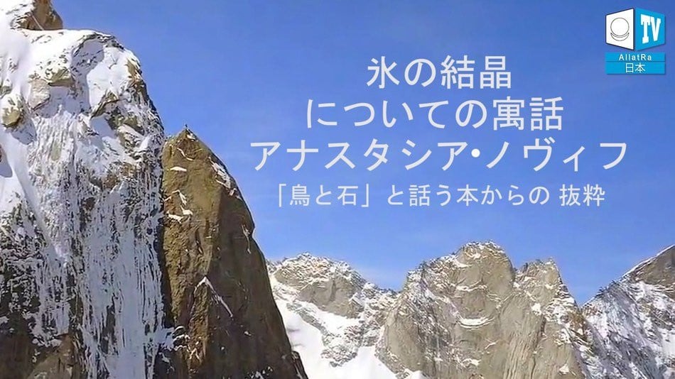 氷の結晶についての美しい寓話。アナスタシア ノヴィフ「鳥と石」と話う本からの抜粋