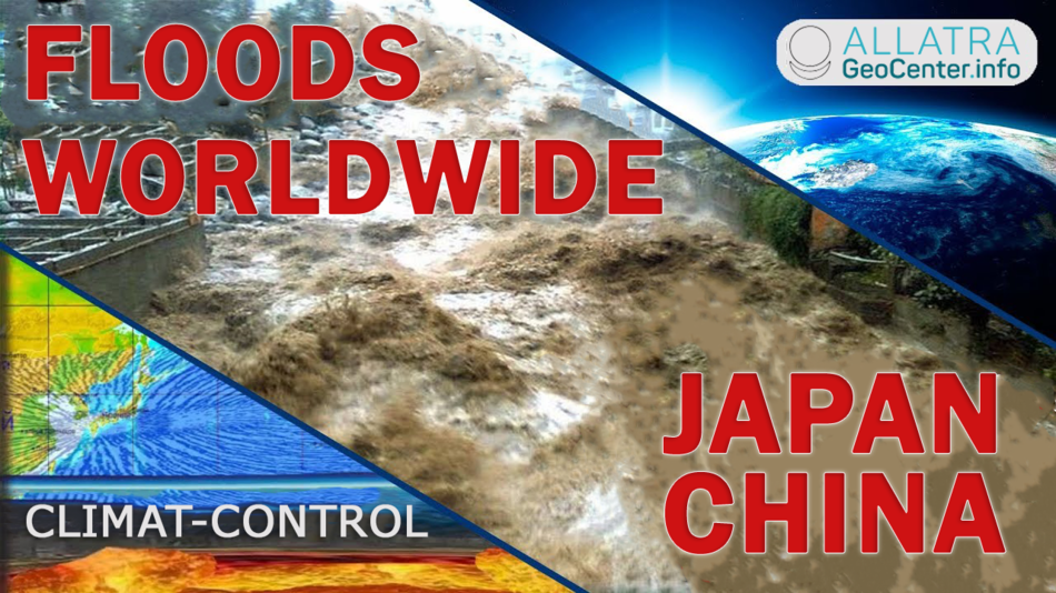Floods, Storms Around the World. Japan, China, USA, Kenya, Russia. Climate Change 106