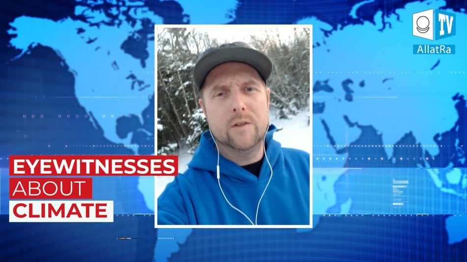 Freezing cold and blizzard in Canada. January, 2020. The eyewitness exclusively for ALLATRA TV