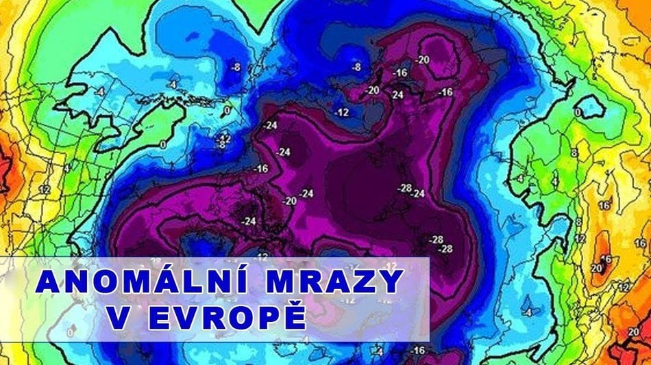 Anomální mrazy v Evropě. Golfský proud. Klimatické změny. 101 vydání