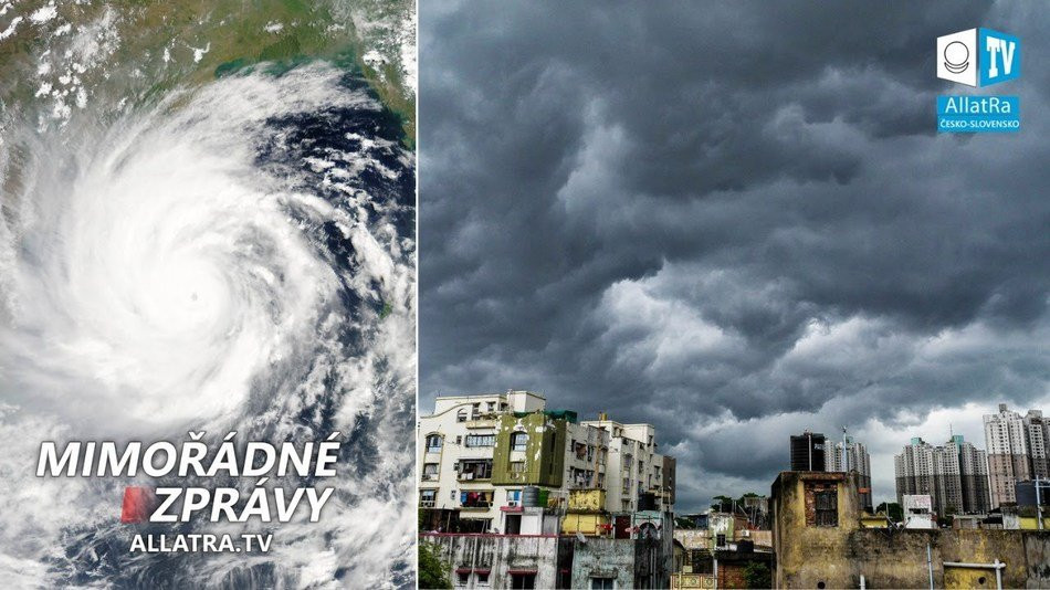 Miliony lidí v Indii strádají → Ničivý cyklón Amfán v Indii. Zemětřesení → USA, Japonsko a Čína