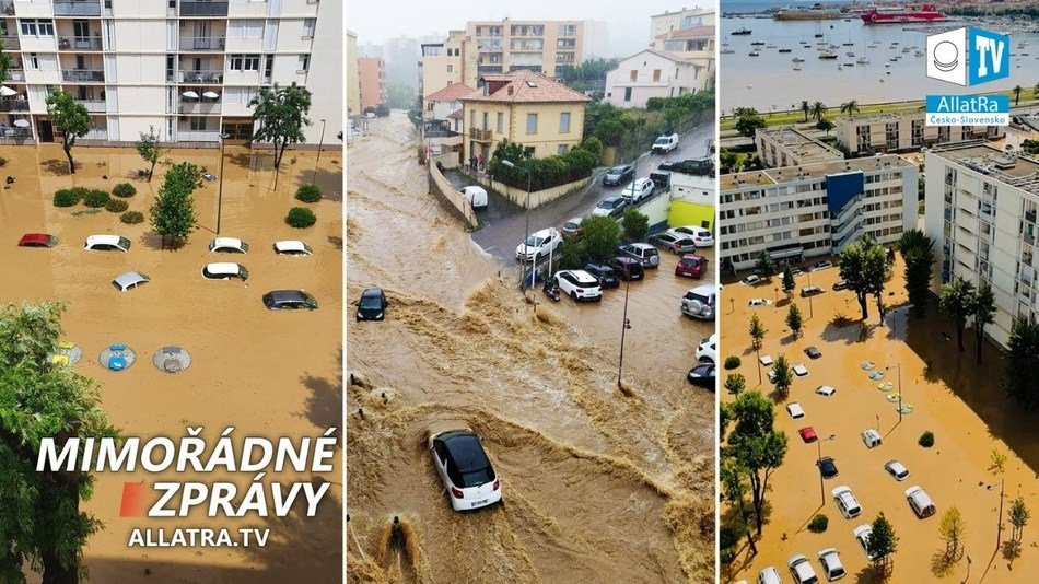 Potopa v Evropě? → Srbsko, Turecko, Francie. Obří kroupy v Kanadě, Mexiku, Maroku. Mráz v Africe