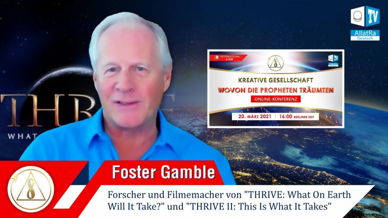 Foster Gamble auf der Konferenz "Kreative Gesellschaft. Wovon die Propheten träumten"