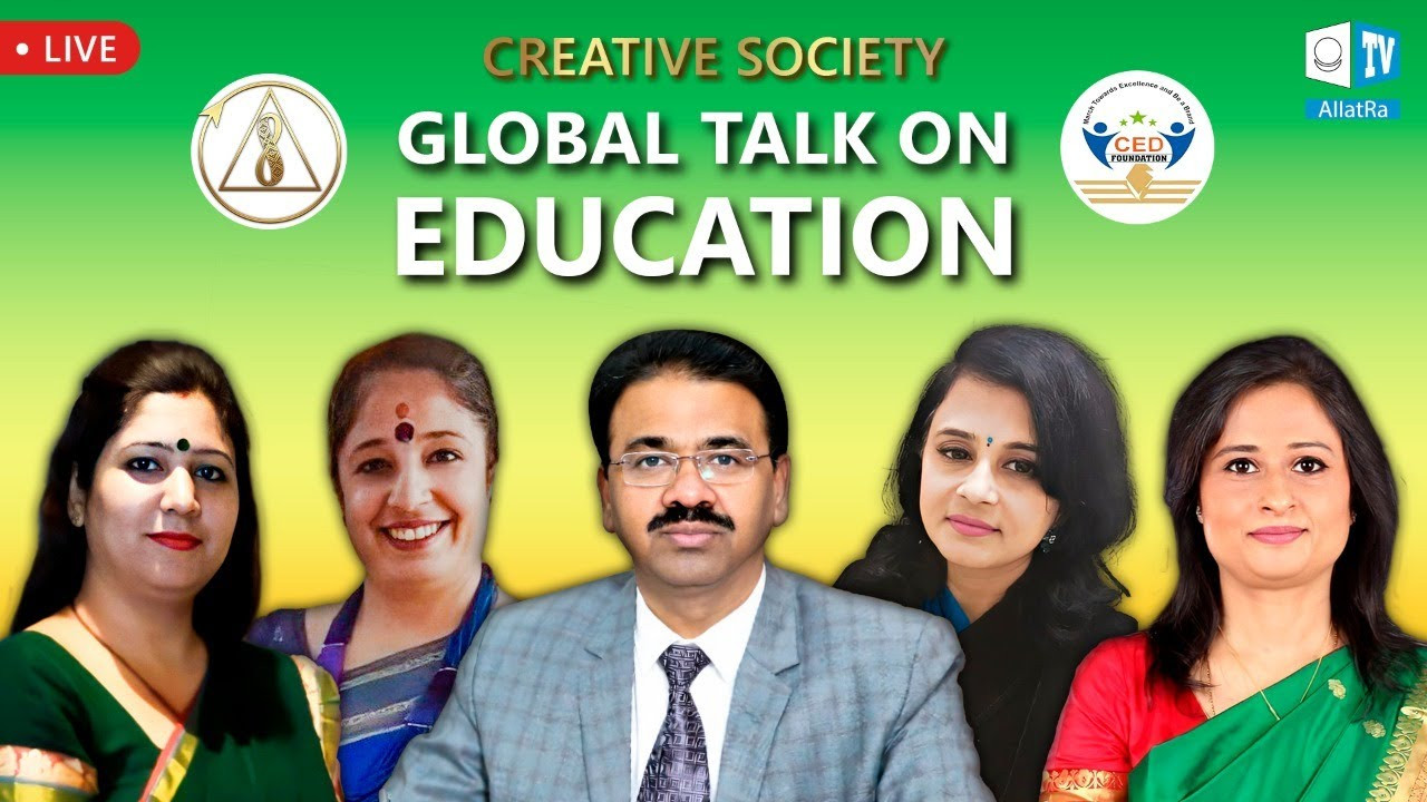 Indian education leaders speaking about the Creative Society