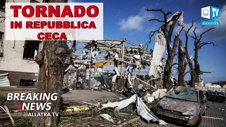 DISASTRO IN REPUBBLICA CECA:un enorme tornado ha spazzato via le case.