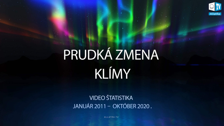 PRUDKÁ ZMENA KLÍMY. VIDEO ŠTATISTIKA. JANUÁR 2011 – OKTÓBER 2020
