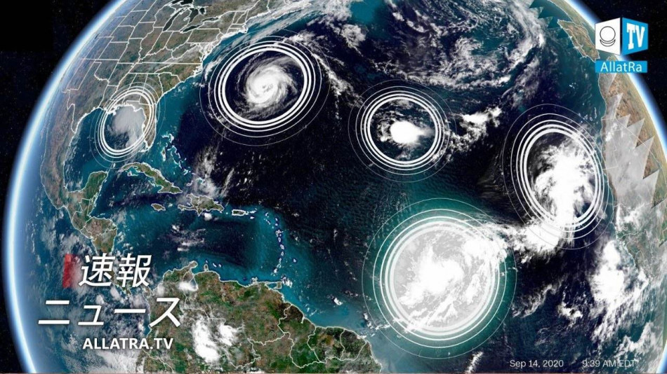 同時に大西洋の5つの🌀熱帯低気圧！米国のハリケーンサリー。トルコの強力な砂嵐