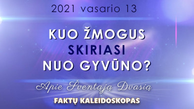 Kuo žmogus skiriasi nuo gyvūno?