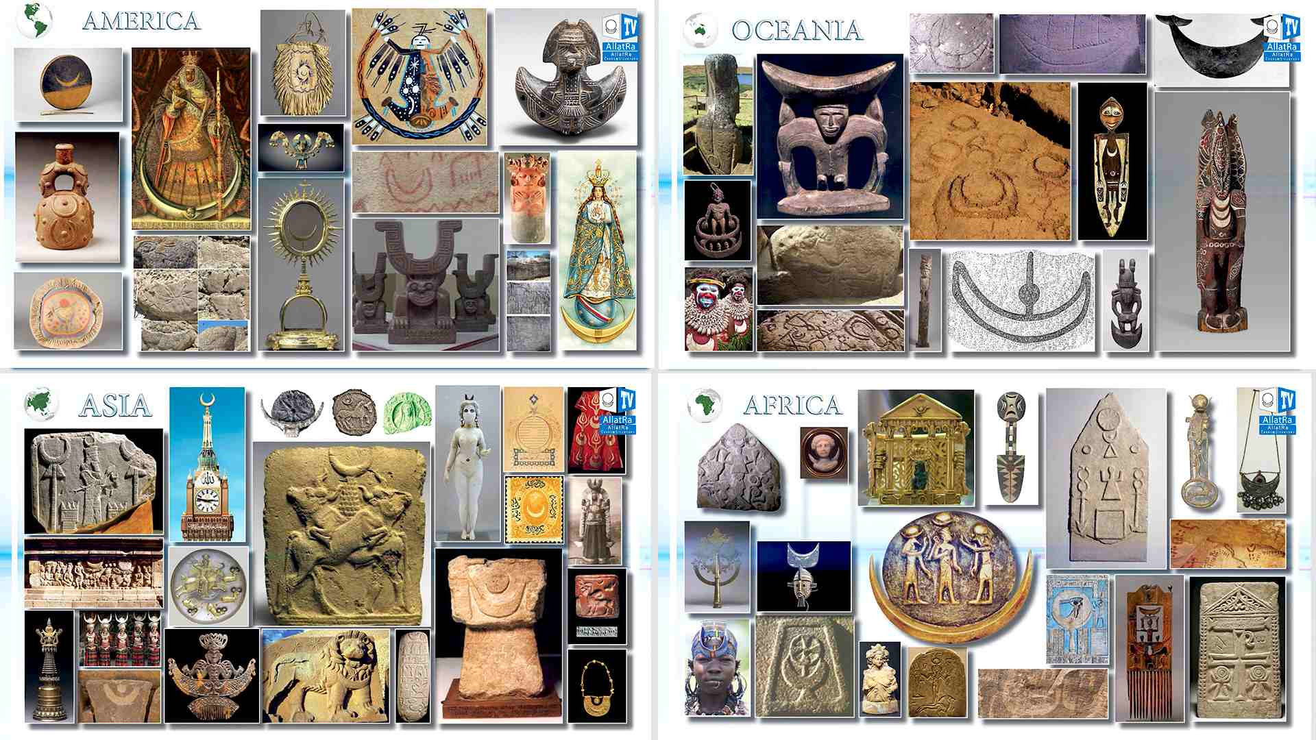 IDENTICAL SIGNS in ALL CULTURES of the World: Allat and AllatRa. History. Artefacts. Symbols