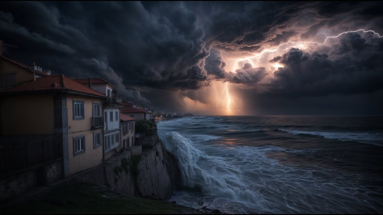 Portugal & Spain NOW! Martinho Storm Disaster: 75 MPH Winds, Record Rainfall!