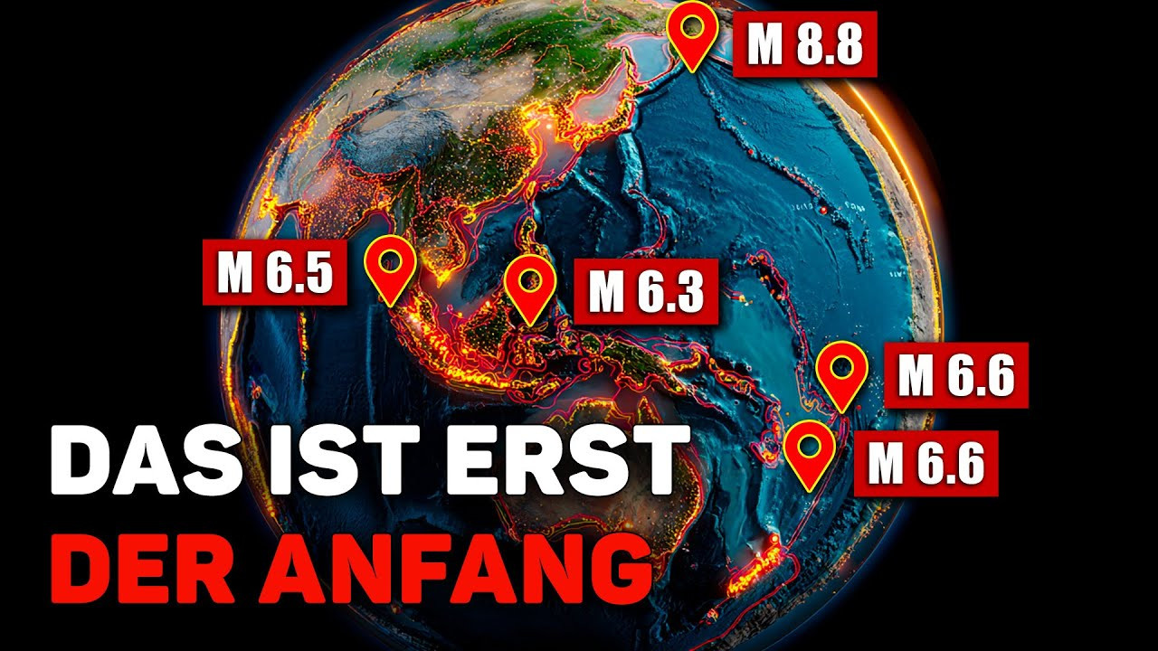 Katastrophenwoche: Mega-Erdbeben M8,8, Tsunami, Brände, Stürme