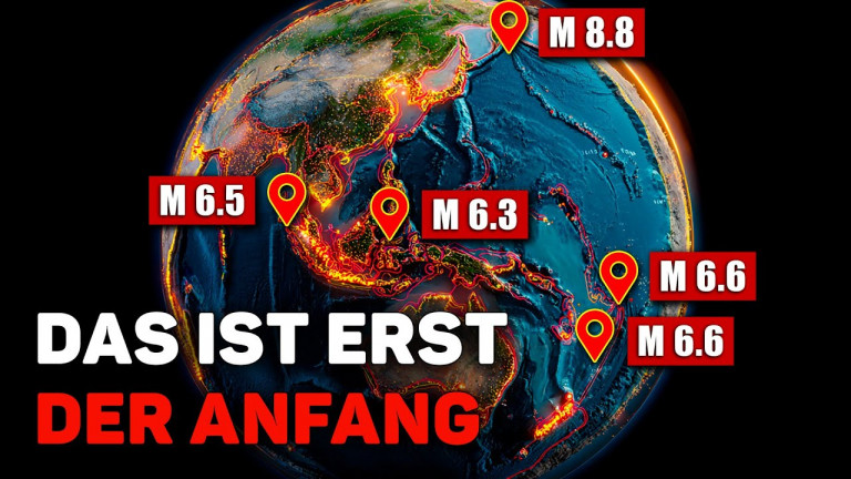 Katastrophenwoche: Mega-Erdbeben M8,8, Tsunami, Brände, Stürme