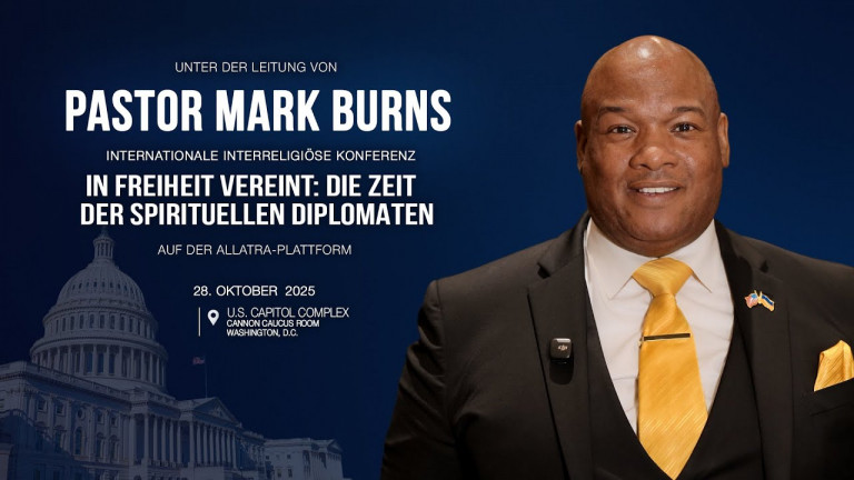 Pastor Mark Burns lädt zur Internationalen Interreligiösen Konferenz auf der ALLATRA-Plattform ein