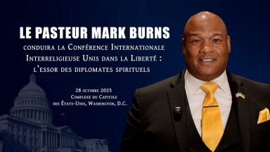 Invitation du Pasteur Burns à la Conférence Internationale Interreligieuse sur la plateforme ALLATRA