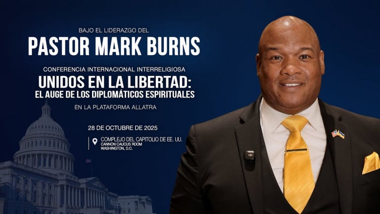 Invitación del pastor Mark Burns a la Conferencia Internacional Interreligiosa en plataforma ALLATRA