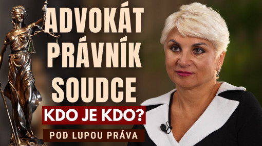 Advokát, právník, soudce – kdo je kdo? 5. díl cyklu rozhovorů POD LUPOU PRÁVA