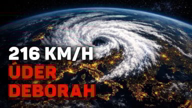 Úder živlu | Cyklón Deborah paralyzuje Balkán a silné bouře bičují Čínu