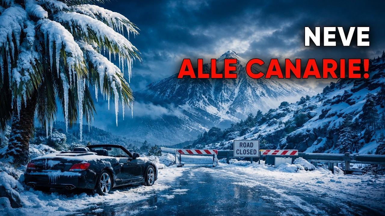 Neve alle Canarie e tre mega-tempeste in una settimana!