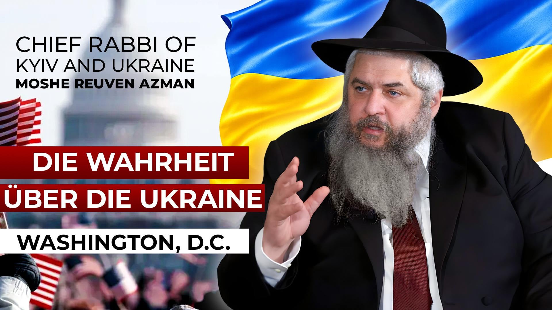 Gewöhnt euch nicht an den Krieg: Ein eindringlicher Appell von Rabbi Azman aus Washington