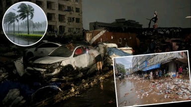 Rare Tornado Outbreak and Flash Floods Devastate China | EF2 Tornado Flips Trucks & Destroys Homes