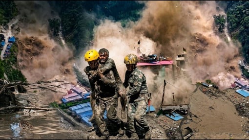 A Mountain Collapsed in Seconds | Catastrophic Flood Sweeps Through Nepal
